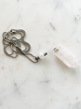 Load image into Gallery viewer, Aura Coated Rose Quartz • Bottle Necklace
