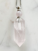 Load image into Gallery viewer, Rose Quartz • Bottle Necklace
