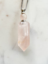 Load image into Gallery viewer, Rose Quartz • Bottle Necklace
