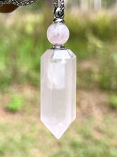 Load image into Gallery viewer, Rose Quartz • Bottle Necklace
