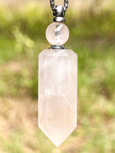 Load image into Gallery viewer, Rose Quartz • Bottle Necklace
