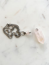 Load image into Gallery viewer, Rose Quartz • Bottle Necklace
