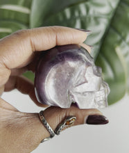 Load and play video in Gallery viewer, Natural GEM Lepidolite Skull • D
