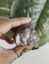 Load and play video in Gallery viewer, Natural GEM Lepidolite Skull • F
