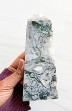 Load image into Gallery viewer, Moss Agate • Tower • A
