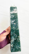 Load image into Gallery viewer, Moss Agate • Tower • C
