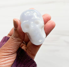 Load image into Gallery viewer, Natural Blue Chalcedony • Mini Skull • A
