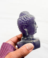 Load image into Gallery viewer, Fluorite • Peaceful Buddha Head
