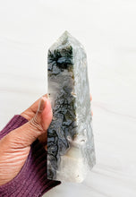 Load image into Gallery viewer, Moss Agate • Tower • A
