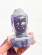 Load image into Gallery viewer, Fluorite • Peaceful Buddha Head
