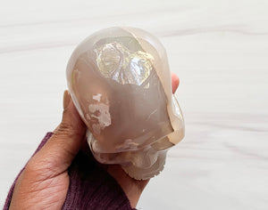 Flower Agate • Skull