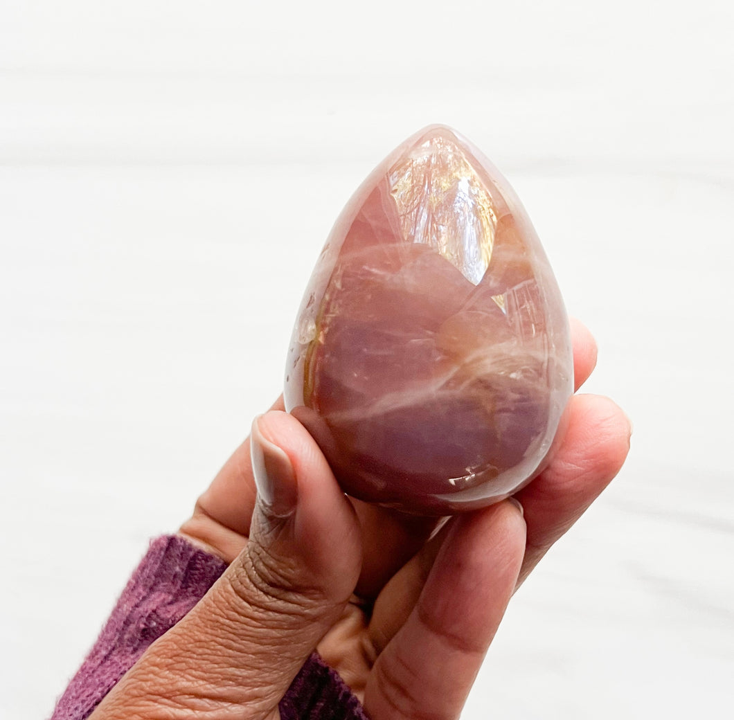 Lavender Rose Quartz • Egg