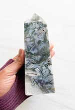 Load image into Gallery viewer, Moss Agate • Tower • A
